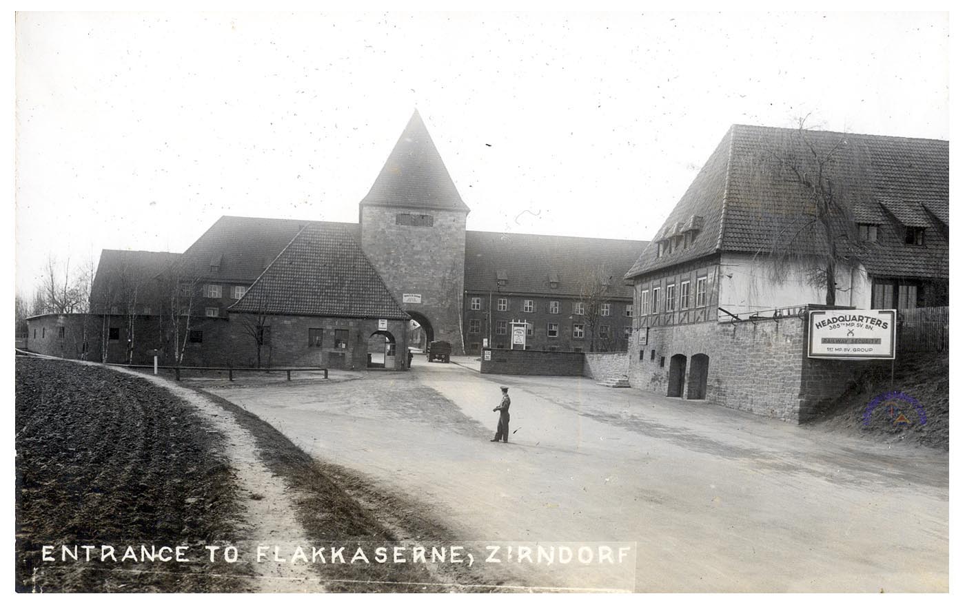 Flak Kaserne (later Pinder Barracks), Zirndorf, 1947 (Source: PFC Joseph C....